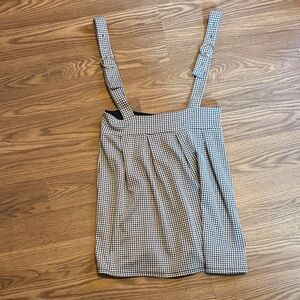 Skirt with overall straps